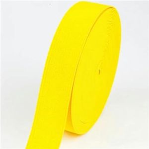 Gekleurde elastische banden 20 mm platte naai-elastiek voor ondergoed broek beha rubberen kleding decoratieve zachte tailleband elastisch-geel-20mm 1yard