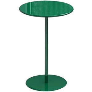 Salontafel op toonbankhoogte Ronde hoogte bartafel, bankbijzettafels Groene accenttafel Cocktail Bistrotafel voor buiten of binnen voor thuis Keuken Eettafel (Size : 60x60x72cm)