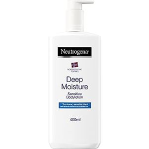 Neutrogena Noorse formule Bodylotion, Deep Moisture Sensitive, parfumvrij, voor de gevoelige droge huid, 3 x 400 ml