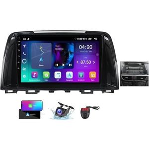 9 Inch Touchscreen Dubbel DIN Autoradio Compatibel met Mazda 6 Atenza 3 GJ 2012-2015 met Carplay/Android Auto FM RDS DAB+ Autoradio WiFi 4G Carplay Android Auto Bluetooth 5.0 DSP(A,NF-2)