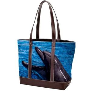 Laptop Tote tas met piraat schip Print, dragen Schoudertassen Casual Canvas Business Werk Tote tas Aktetas voor Computer School Office