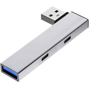 4 in 1 USB3.0 Hubs met USB2.0Port USB naar 2Type C+USB-Adapter Splitter 5Gbps Gegevenspoort
