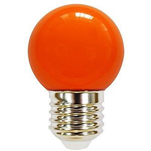 LED lamp druppels bal 2W E27 360° oranje