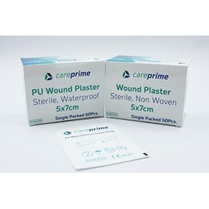 Steriel wondverband zelfklevend wondkompres per stuk verpakt 50 stuks (PU waterdicht, 20x10cm)