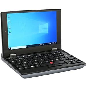 Mini-laptop 7-inch HD-laptop met Touchscreen Draagbare Notebookcomputer met 12GB RAM, 2.4G/5G Dual-band Wifi Camera aan de Voorkant, Bluetooth 4.2 voor Kantoorschool (12G+64G EU-stekker)
