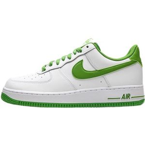 Nike Heren basketbalschoenen Air Force 1 '07 An20, wit/chlorofylgroen, EU 43, wit, groen, chlorofyl, 43 EU