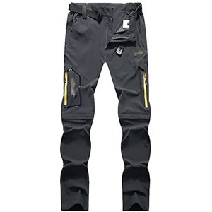 Men's Outdoor Convertible Hiking Trousers Waterproof Lightweight Quick Dry Pants Cargo Camping Walking Casual Trousers with Pockets,Zip Off Climbing Shorts