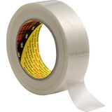 3M 7000035363 Scotch filamenttape, 8956, 50 mm x 50 m, transparant (set van 18 stuks), 0.13 mm, transparant, 18