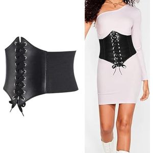 Bangbobi Zwart Korset voor Vrouwen - Elastische Piraten Tailleband - Smal, accentueert de rondingen en vormt een indrukwekkende taille - Ideaal voor dagelijks gebruik of speciale gelegenheden