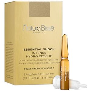 Natura Bissé Essential Shock Intense Hydro Rescue Hydraterend serum met AquaMagneet, niacinamide, Aloë Vera, Panthenol en Vitamine E, 7 ampullen à 1,5 ml