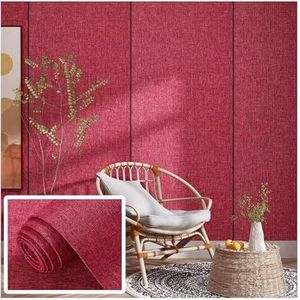 WZYHY Peel and Stick behang, zelfklevend behang, 5 mm dik waterdicht contactpapier, voor slaapkamer kantoor kast, 5 kleuren (kleur: roze, maat: 0,65 x 2,8 m-2 rol)