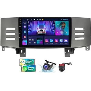 Android 13 GPS-Autoradio voor Toyota Mark X X120 1 2004-2009 9 inch Touchscreen met Bluetooth/SWC/FM RDS DAB+ Radio/Carplay Android Auto/DSP Video Stereo Speler + DVR Achtercamera(NF-2)