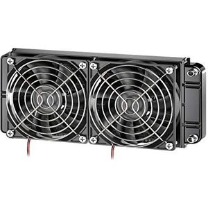 Clyxgs CLDIY Watergekoelde koeler, 12-buis-aluminium warmtewisselaar met ventilator voor PC CPU-computer-waterkoelsysteem DC12V 240mm