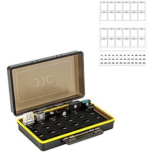 JJC Mini usb Flash Drive Case Organizer voor 20 Type-A en 4 USB-C schijven