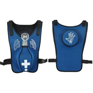 anti-verstikkingsapparaat, Anti-verstikkingstrainingsvest, simulatie van luchtwegobstructie, geschikt for verpleegkundigen en studenten eerste hulp(Blue)