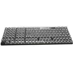 Vervangende Keycaps, 132 Keys Keycap Set Ergonomisch Ontwerp Hoge Transparante PC CBSA Hoogte voor Mechanisch Toetsenbord (Wit)