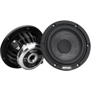 ETON Grafiet 80 – 80 mm (3 inch) high-end middentoner, inbouwluidspreker voor de auto met carbonvlies-sandwich-membraan, neodymium magneet, 1 paar