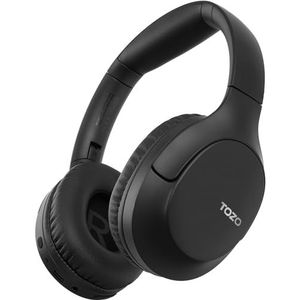 TOZO - Bluetooth 5.4 over-ear hoofdtelefoon, ENC-microfoon met ruisonderdrukking, opvouwbare draadloze hoofdtelefoon, 70 uur afspeeltijd, diep basstereogeluid, equalizer