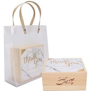 Huwelijksgeschenkdoos, mooie geschenkdoos praktisch voor cadeaubonnen voor snoep voor het bewaren van sieraden(Platina Marmer)