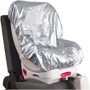 Hauck Universele zonwering voor auto- en kinderzitje, stoelbeschermer, 1 x 55 x 83 cm, eenvoudige bevestiging dankzij elastische band, zilver