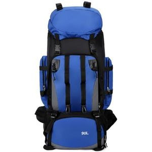 JJZXD 90L waterdichte wandel-campingrugzak Trekkingtas Rugzak capaciteit Reizen Outdoor sporttassen