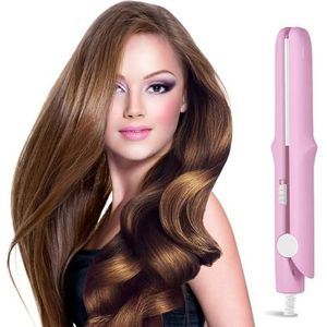 HomeJoySet 2025 Nieuwe Mini Dual-Purpose Krultang - 2-in-1 Wand & Stijltang For Alle Haartypes (Paars)(Pink)