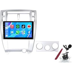 Android 14 Autoradio Sat Navi voor H-yundai Tucson (2004-2009) 9 Inch Touchscreen Multimedia Speler met Draadloze Carplay GPS Navigatie FM RDS Bluetooth 5G-WiFi SWC DSP,M100s