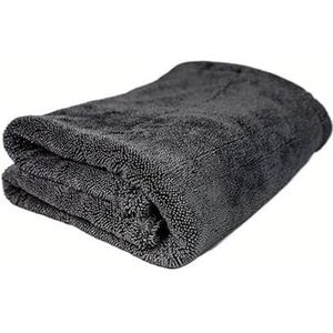 Ultra absorberende droogdoek – pluisvrij, afgeronde zachte vezels, krasvrij, extra groot – for auto's, motoren en fietsen(Black,50x80cm)
