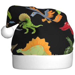 MYGANN Cartoon Dinosaurus Afbeeldingen Unisex Kerst Hoed Voor Thema Party Kerst Nieuwjaar Decoratie Kostuum Accessoire