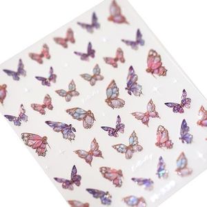Vlinder nagelkunst stickers glanzende nagels stickers manicure accessoires zelfklevende nagelstickers nail art decoratie