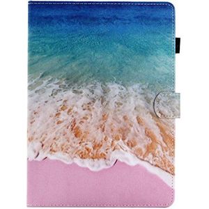 Lspcase Galaxy Tab A 9.7 SM-T550 / SM-P550 hoes zee patroon beschermhoes PU lederen etui case portemonnee met automatische slaap / waak penhouder en kaartsleuf voor Samsung Galaxy Tab A 9,7 inch