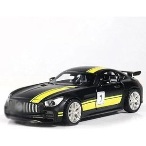 Gegoten lichtmetalen automodel Voor GT 1/36 Diecast Legering Automodel Boxed Pull Back Functie Sportwagen Metalen Modellen Geschenken (Color : Black)