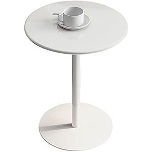 Prachtige ijzeren kleine ronde tafel, melkthee winkel/café salontafel, thuis woonkamer Scandinavische hoektafel, eenvoudig nachtkastje in meerdere stijlen (Kleur: B, Maat: 40x50cm)