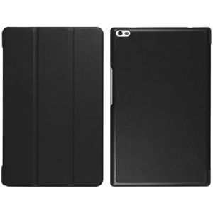 Case compatibel met Lenovo Tab4 8 TB-8504F TB-8504N Ultradun PU-leer Hard Shell Cover Voor Tab 4 8 TB-8504X TB-8504 Skin(Black)