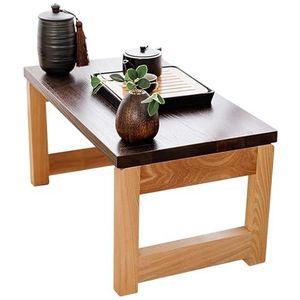 Lage tafel in Japanse stijl, meditatietafel, opvouwbare lage tafel Stabiele salontafel Accenttafel Vintage theetafel Tatami-tafel Zen-theetafel(78x44x38cm)