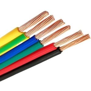 flexibele koperdraad, Elektrische kabelgoten, massieve enkeladerige koperen flexibele kabel, veelkleurig, meerdere maten(Blue,5Meter 12 AWG 4mm2)