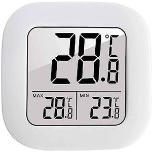 Mini Indoor Thermometer LCD Digitale Temperatuur Kamer Hygrometer Gauge Sensor Vochtigheid Meter Indoor Thermometer Temperatuur(WhiteC)