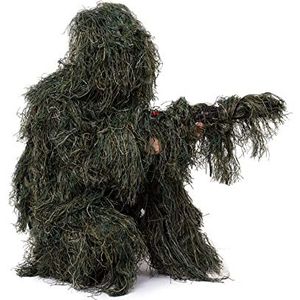 NINAT - Ghillie Suit - Woodland Camouflage - 4-delig - Jacht Camouflage Kleding