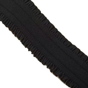 Hoge elasticiteit elastische riem verdikte duurzame tailleband elastische band kant brede riem broek taille rok speciale accessoires-zwart-50mm-2m