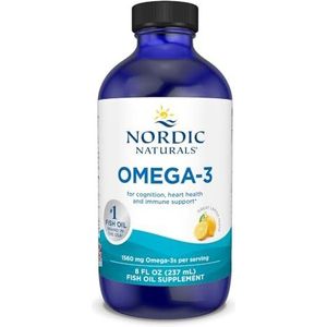 Nordic Naturals - Omega-3 - Visolie - Citroensmaak - 1560 mg - 237 ml