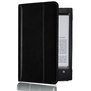 Funda de piel sintética para Sony eBook PRS-T3/T2/T1/650/600/505 6 pulgadas  eReader funda protectora Capa (color: negro)