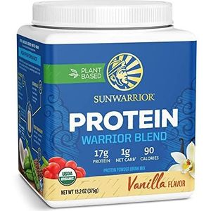 SunWarrior Warrior Blend - Plant Based Organic Protein Vanilla 375 grams