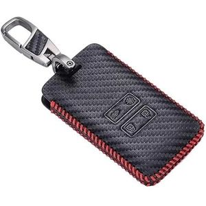 Autosleutel beschermhoes Leren Autosleutelhoeshouder Voor Kolaos Voor Kadjar Voor Scenic Voor Megane Voor Sandero Keyless Remote FOB Shell Protector Cover Bag Sleutel Shell