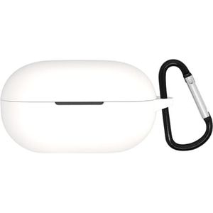Siliconen hoes voor 2024 Beats Solo Buds draadloze oordopjes accessoires, zachte beschermhoes (wit)