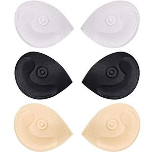 TopBine BH-pads, beha-bekleding, uitneembare sportbeha-pads, gebruikt voor badmode en bikini's, Drop C/D 3 Color, 5,1 x 4 Zoll