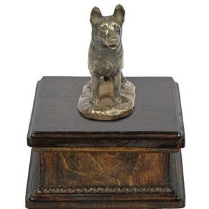 Duitse herdershond, gedenkteken, urn voor hondenas, met hondenstandbeeld, exclusief, ArtDog