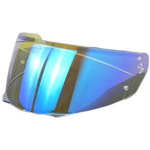 Motorhelm vizier lens, Helmvizier, i90 viziervervangingen HJ-33 Helmschild for HJC i90 Helmen UV-bescherming Winddichte Moto Helmen Onderdelen (Zwart - Alleen for gebruik overdag)(Revo Clear Blue-day