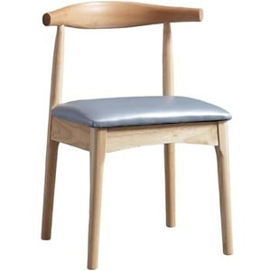 Eetkamerstoelen Eetkamerstoelen Keukenstoelen Zachte comfortabele ergonomische rugleuning Vrijetijdsstoel Eetkamerstoelen PU-leren woonkamerstoel Moderne armloze stoel met houten poten Stevi