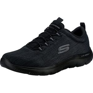 Skechers Louvin, Zwart/Zwart, 42 EU