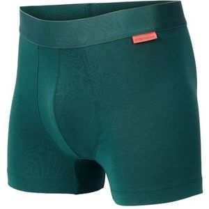 Undiemeister Groene Boxershorts Heren - Misty Forest - Maat XL - Premium Heren Ondergoed - Zijdezacht - Luxe Afwerking - Perfect Pasvorm